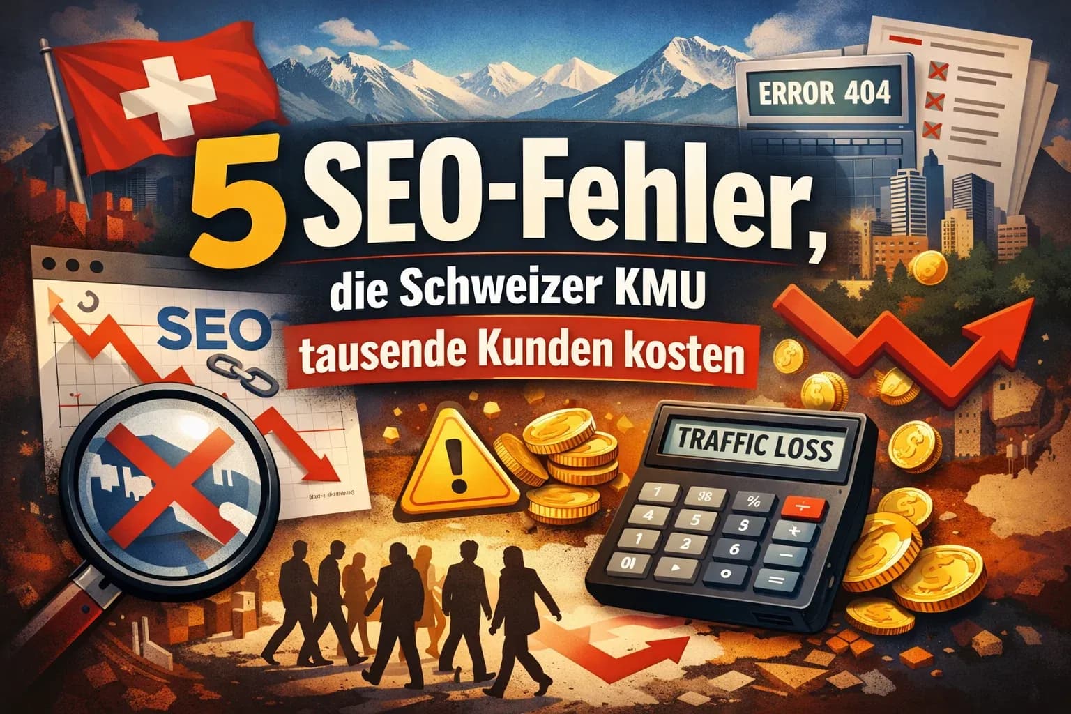 5 SEO-Fehler, die Schweizer KMU tausende Kunden kosten