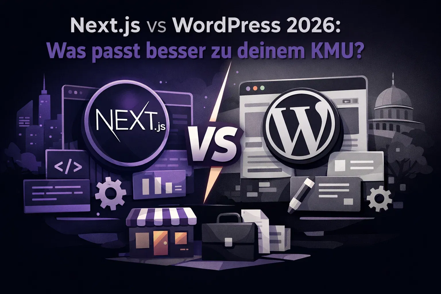 Next.js vs WordPress 2026: Was passt besser zu deinem KMU?