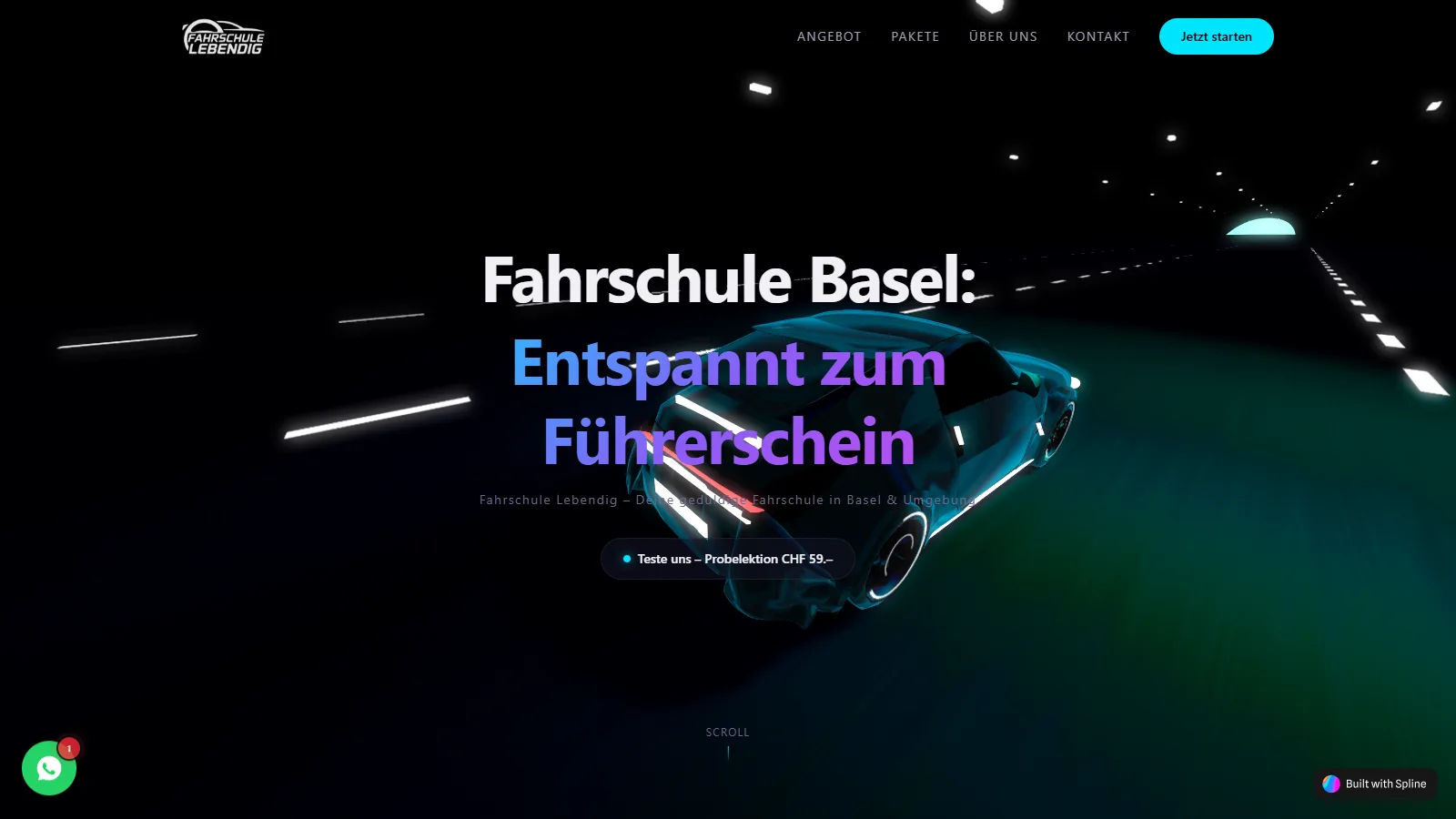 Fahrlebendig — Hero