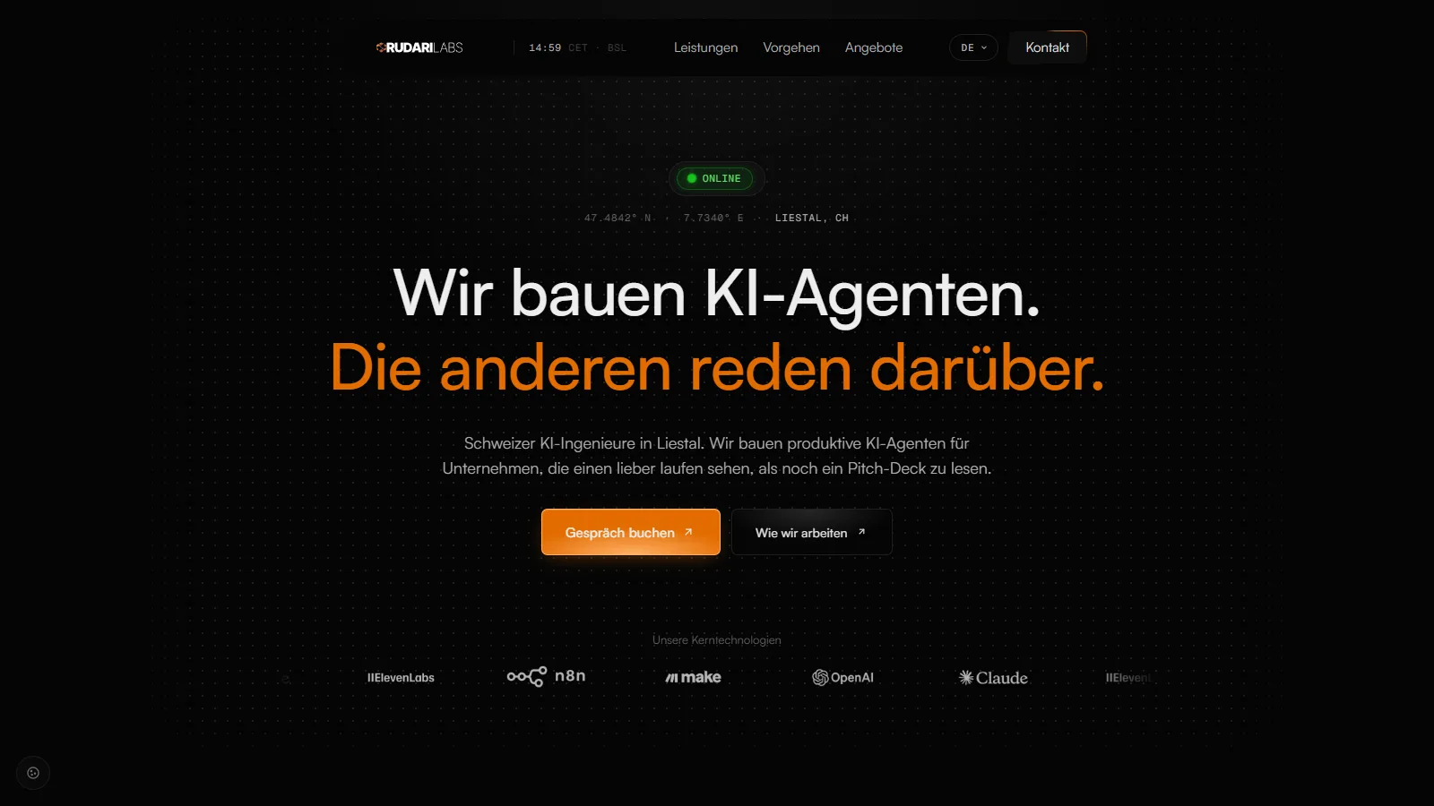 Rudari Labs — Hero